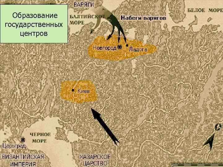 Образование государственных центров 