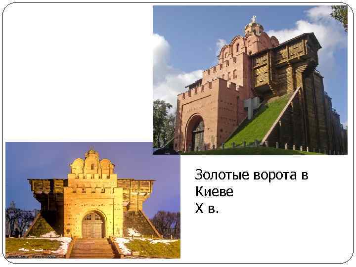 Золотые ворота в Киеве Х в. 