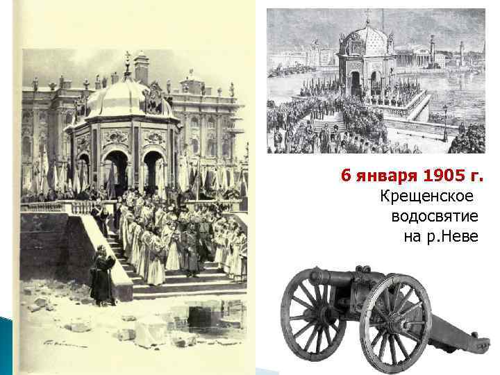 6 января 1905 г. Крещенское водосвятие на р. Неве 