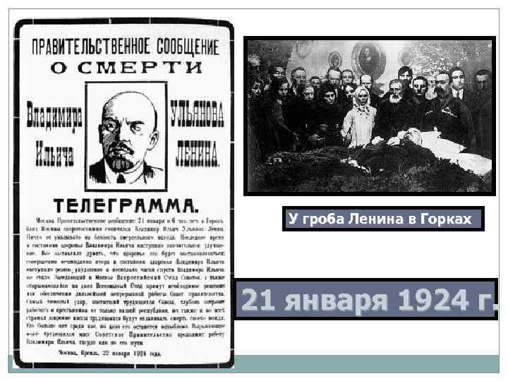 У гроба Ленина в Горках 21 января 1924 г. 