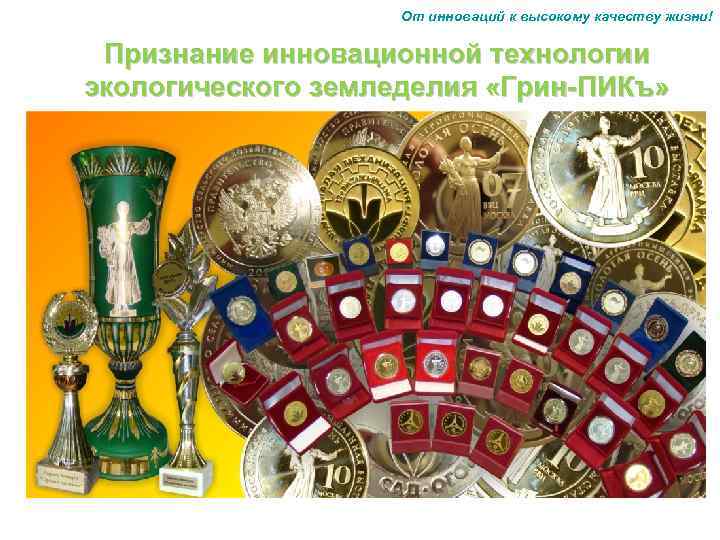 От инноваций к высокому качеству жизни! Признание инновационной технологии экологического земледелия «Грин-ПИКъ» 