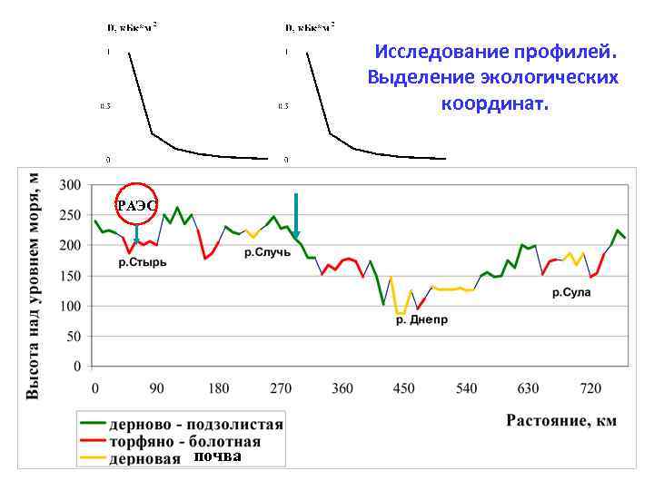 Исследование профилей. Выделение экологических координат. РАЭС почва 