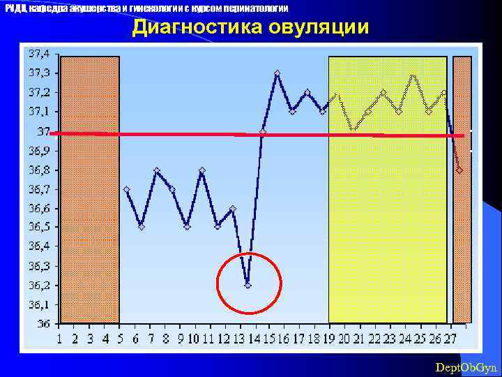 РУДН, кафедра акушерства и гинекологии с курсом перинатологии Диагностика овуляции . . . Dept.