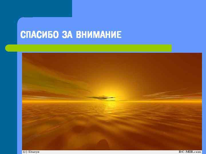 СПАСИБО ЗА ВНИМАНИЕ 