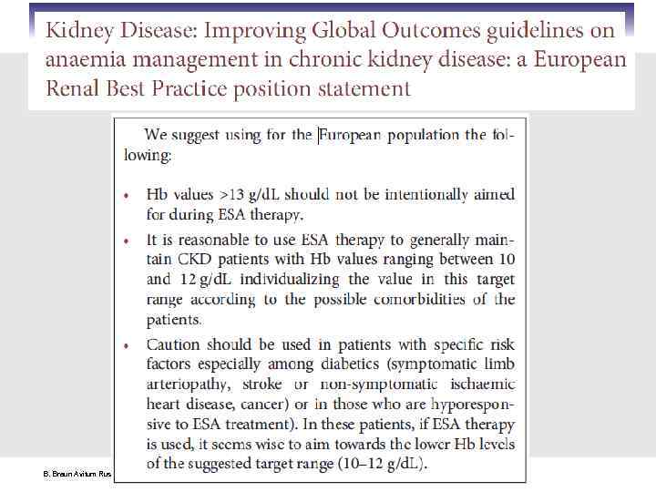 B. Braun Avitum Russland | Dr. Valeriy Shilo | Frankfurt 2011 | Page 