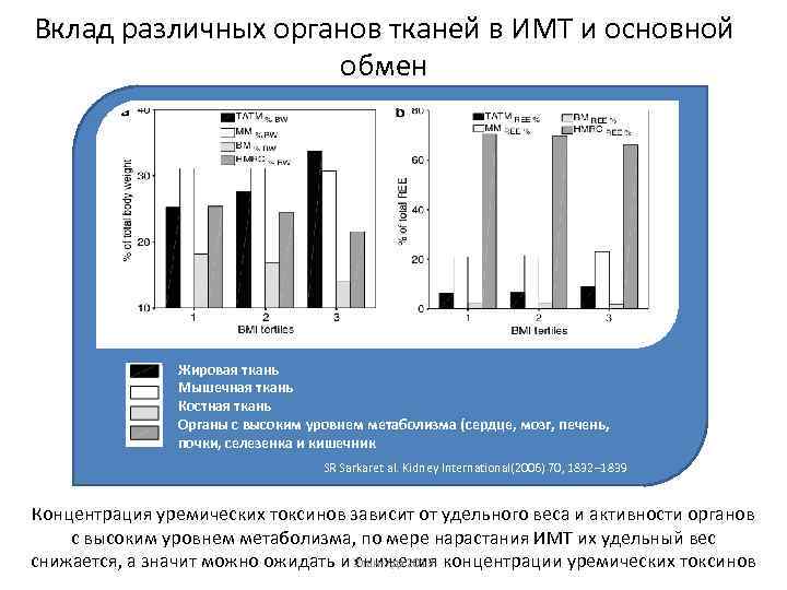 Вклад различных органов тканей в ИМТ и основной обмен Kidney International(2006) 70, 1832– 1839