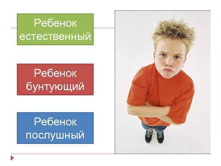 Ребенок естественный Ребенок бунтующий Ребенок послушный 