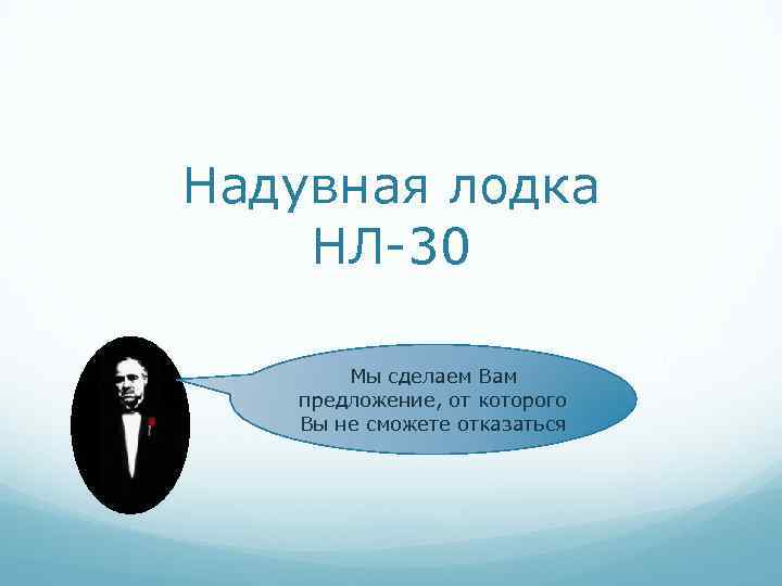 Надувная лодка НЛ-30 Мы сделаем Вам предложение, от которого Вы не сможете отказаться 