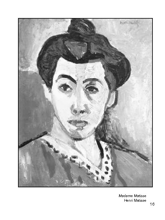 Madame Matisse Henri Matisse 16 