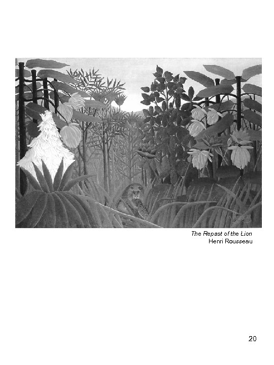 The Repast of the Lion Henri Rousseau 20 