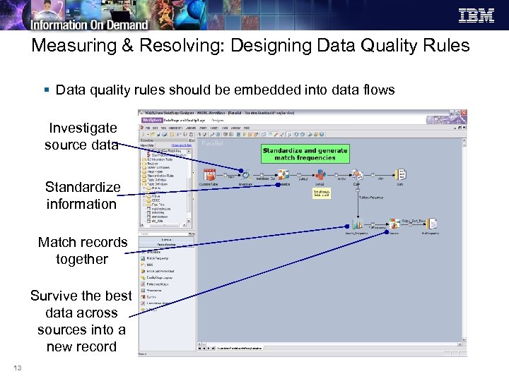 Measuring & Resolving: Designing Data Quality Rules § Data quality rules should be embedded