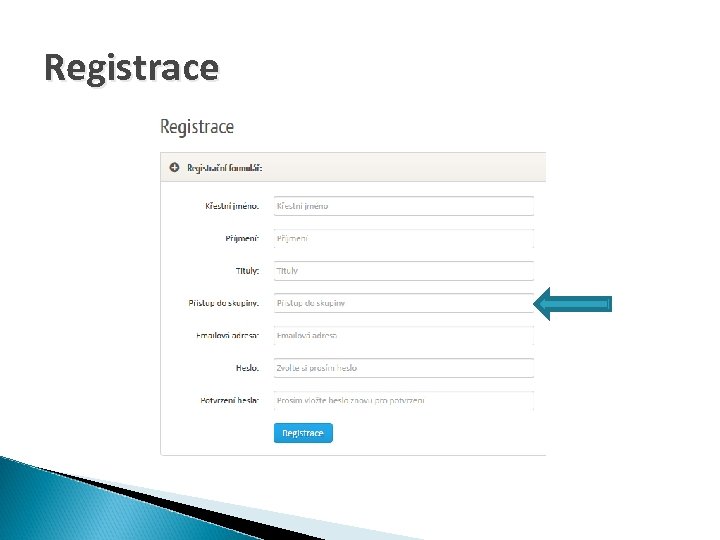 Registrace 