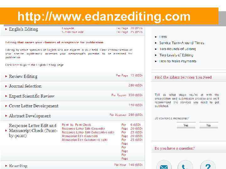 http: //www. edanzediting. com 34 