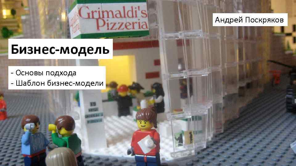 Андрей Поскряков Бизнес-модель - Основы подхода - Шаблон бизнес-модели 