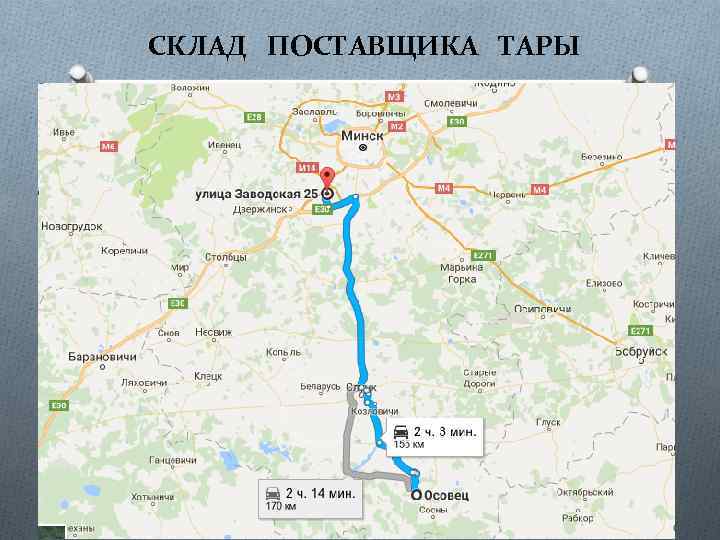 СКЛАД ПОСТАВЩИКА ТАРЫ 