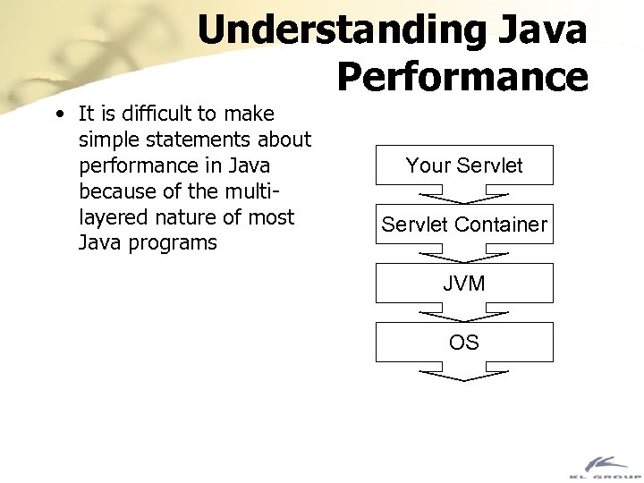 Understanding Java Performance • It is difficult to make simple statements about performance in