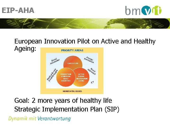 EIP-AHA European Innovation Pilot on Active and Healthy Ageing: Goal: 2 more years of