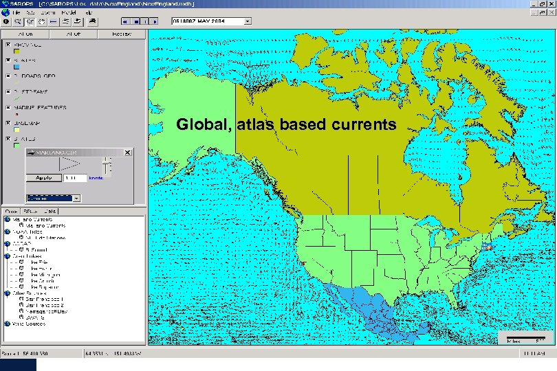 Global, atlas based currents 