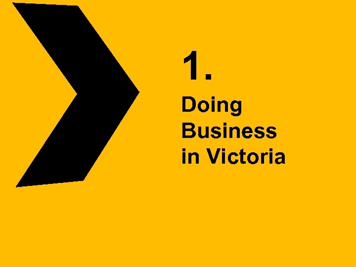 1. Doing Business in Victoria 