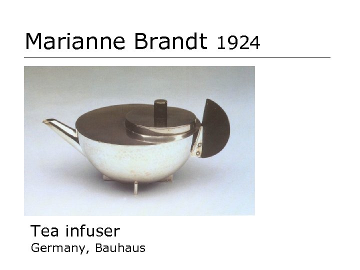 Marianne Brandt 1924 Tea infuser Germany, Bauhaus 