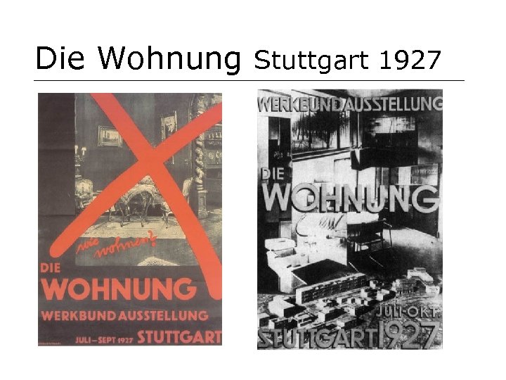 Die Wohnung Stuttgart 1927 