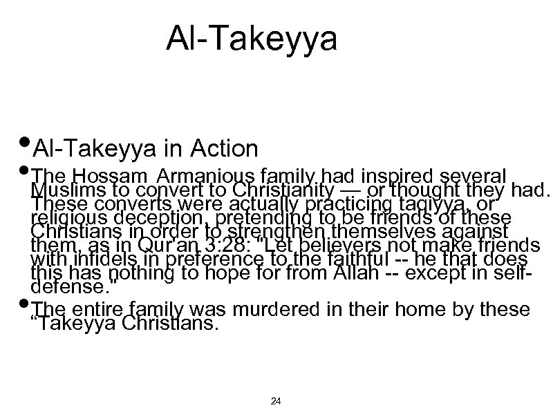Al-Takeyya • Al-Takeyya in Action • The Hossam Armanious family had inspired several had.