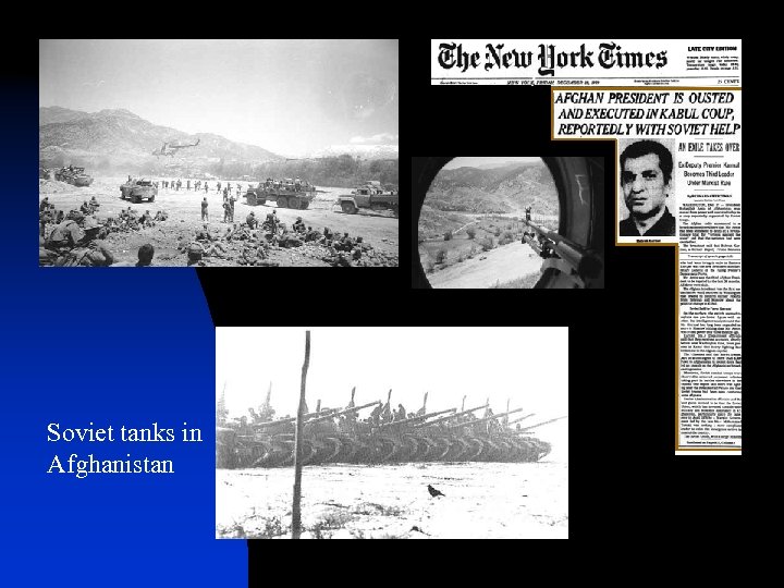 Soviet tanks in Afghanistan 