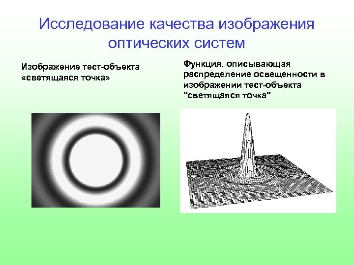 Информационная оценка качества оптических изображений