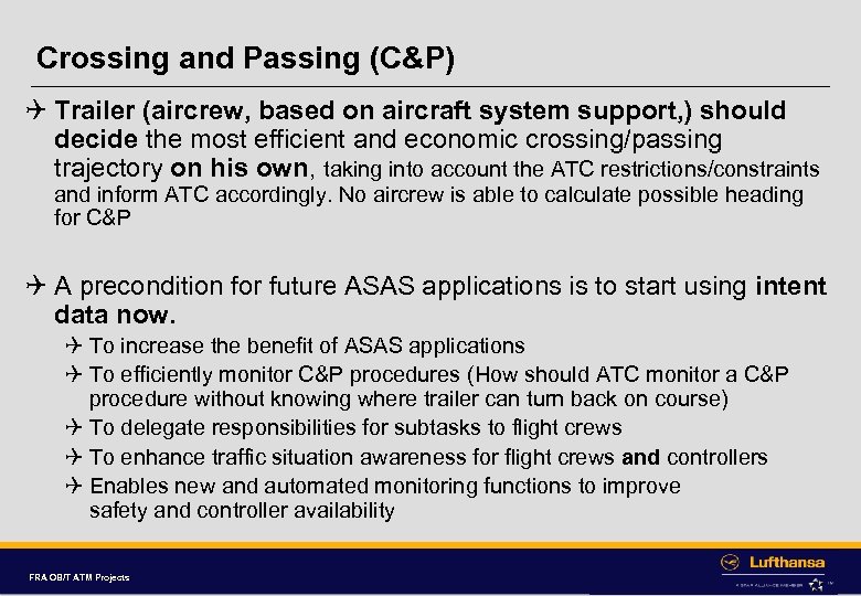 Crossing and Passing (C&P) Q Trailer (aircrew, based on aircraft system support, ) should