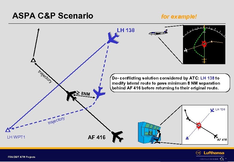 ASPA C&P Scenario for example! tra je ct or y 8 NM LH 138