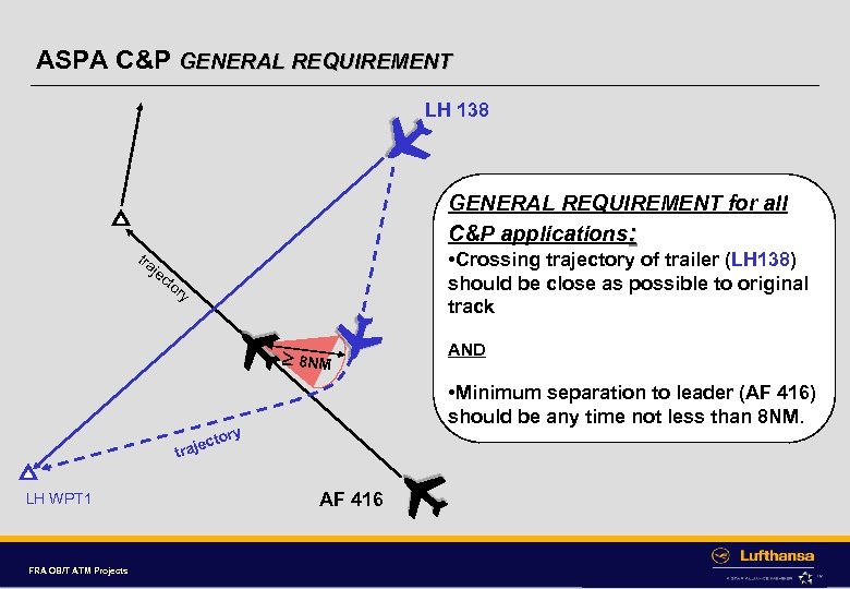 ASPA C&P GENERAL REQUIREMENT LH 138 GENERAL REQUIREMENT for all C&P applications: tra je