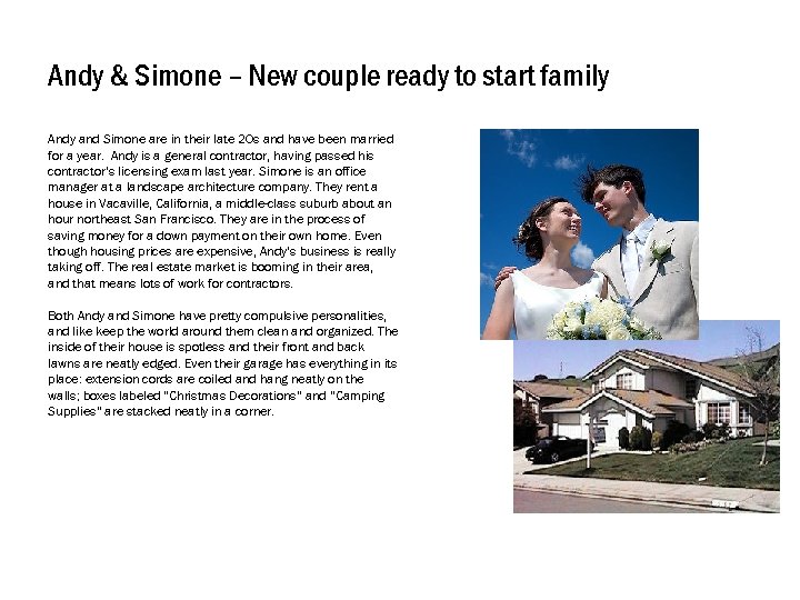 Andy & Simone – New couple ready to start family Andy and Simone are