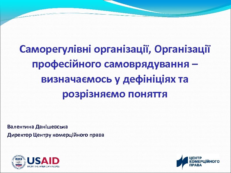 Саморегулівні організації, Організації професійного самоврядування – визначаємось у дефініціях та розрізняємо поняття Валентина Данішевська