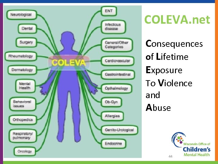 COLEVA. net Consequences of Lifetime Exposure To Violence and Abuse 44 