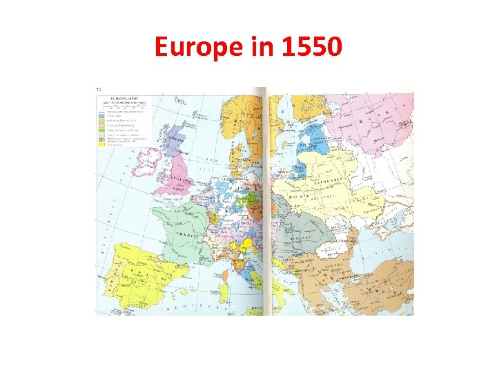 Europe in 1550 