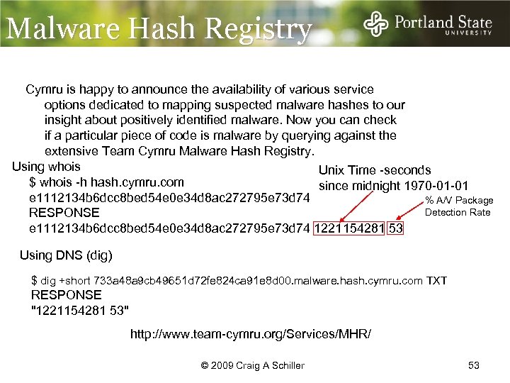 Malware Hash Registry Cymru is happy to announce the availability of various service options