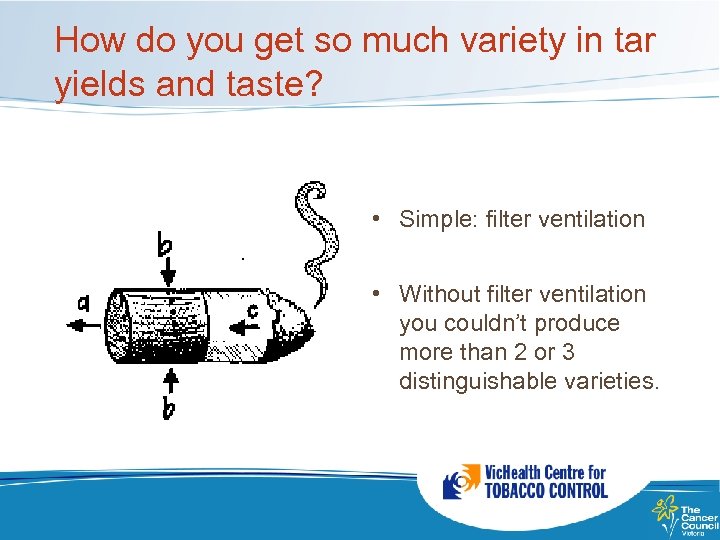 How do you get so much variety in tar yields and taste? • Simple: