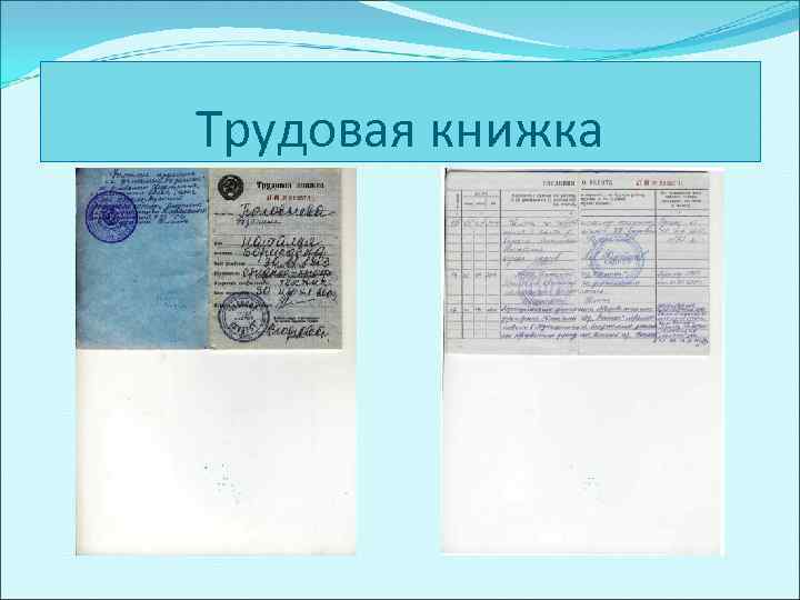 Трудовая книжка 