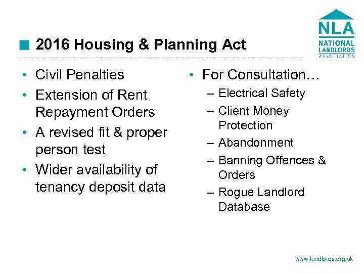 2016 Housing & Planning Act • Civil Penalties • Extension of Rent Repayment Orders