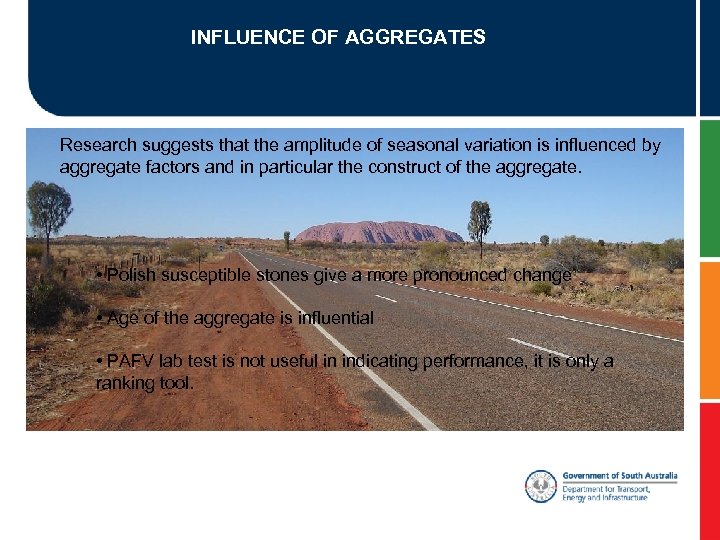 INFLUENCE OF AGGREGATES Research suggests that the amplitude of seasonal variation is influenced by