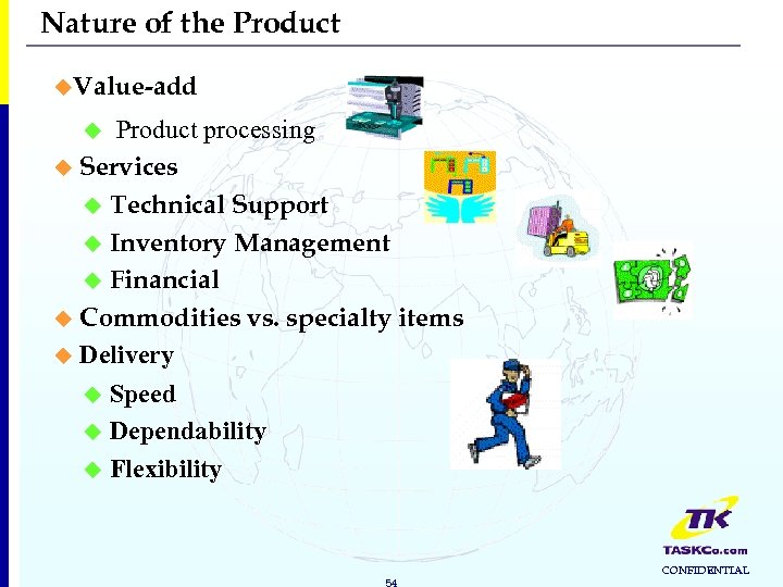 Nature of the Product u. Value-add Product processing u Services u Technical Support u
