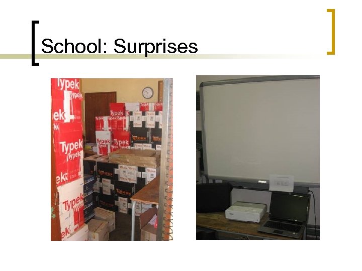 School: Surprises 