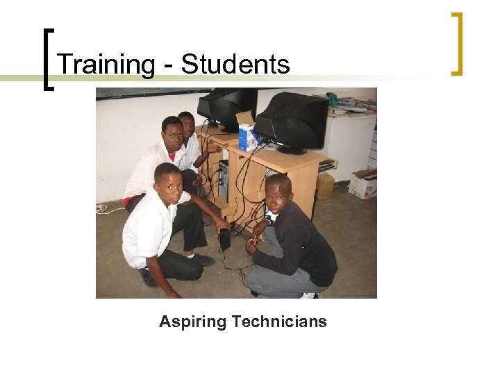 Training - Students Aspiring Technicians 