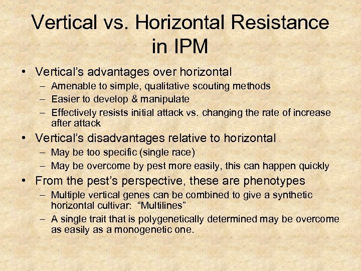 Vertical vs. Horizontal Resistance in IPM • Vertical’s advantages over horizontal – Amenable to