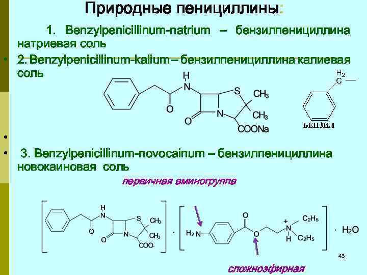 Соли бензилпенициллина