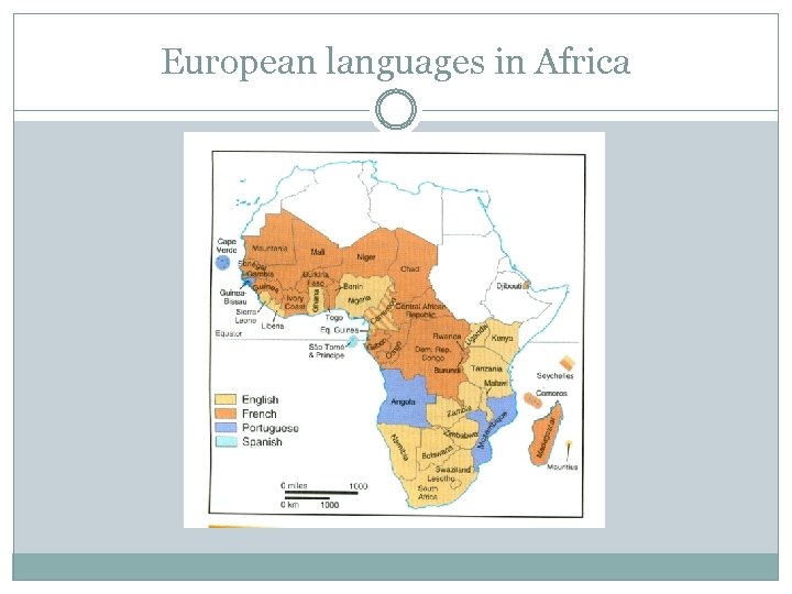 European languages in Africa 