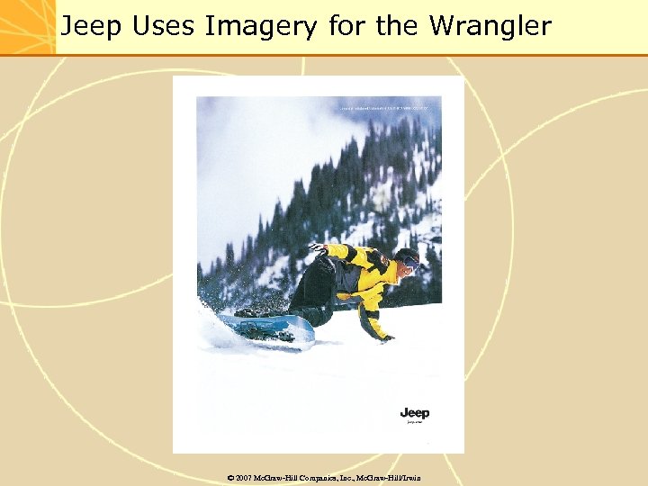 Jeep Uses Imagery for the Wrangler © 2007 Mc. Graw-Hill Companies, Inc. , Mc.