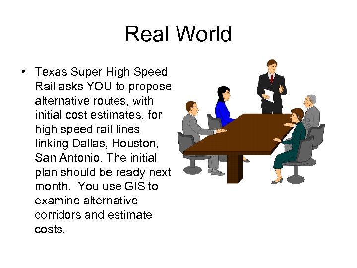 Real World • Texas Super High Speed Rail asks YOU to propose alternative routes,