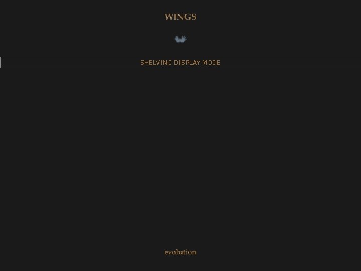 SHELVING DISPLAY MODE 
