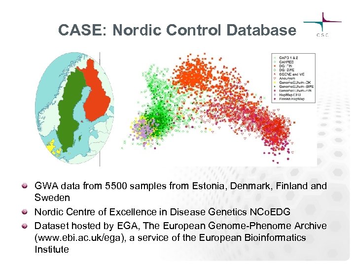 CASE: Nordic Control Database GWA data from 5500 samples from Estonia, Denmark, Finland Sweden